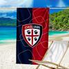 Football Cagliari Design Beach Towel - Soft, Absorbent Microfiber, Lightweight, Ideal for The Beach, Parties, Travel, Camping fan gifts