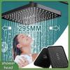Rain Shower Head High-Pressure Stainless Steel Rainfall Showerhead Large Waterfall Bathroom Square Showerhead