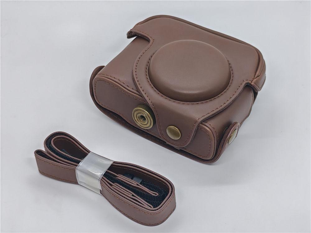 

PU Leather Camera Case Bag for Canon Powershot G15 G16 Full Body Cover With Strap