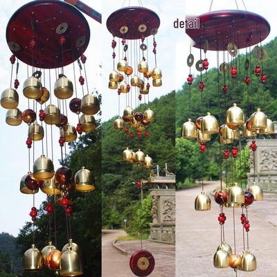 Clopoțel de Vânt Mare Multi-Clopoțel din Aliaj de Cupru - Cadou Binecuvântare de Ziua de Naștere, Tub Metalic, Diverse Stiluri Disponibile