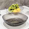 Luxury Transparent Silver Fruit Plate Set