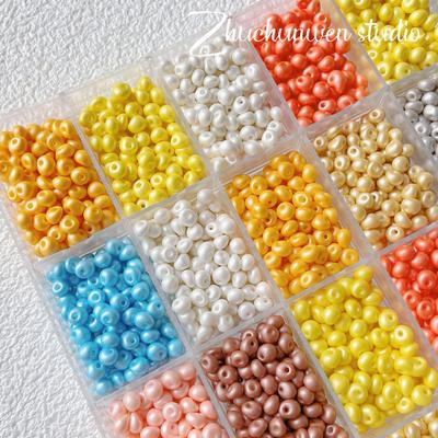 Dopamine Color Teardrop Acrylic Seed Beads for DIY Jewelry and Mobile Phone Accessories