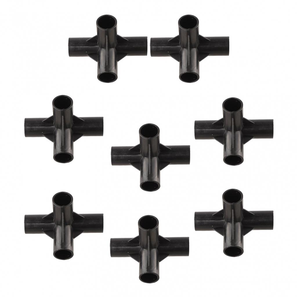 Juego de 8 Accesorios para Tuberías de PVC para Bricolaje para Invernaderos y Estructuras de Soporte para Plantas