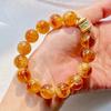 12Mm Vintage High Quality Natural Caramel Honey Milk Cover Huangta Crystal Citrine Bracelet Bracelet
