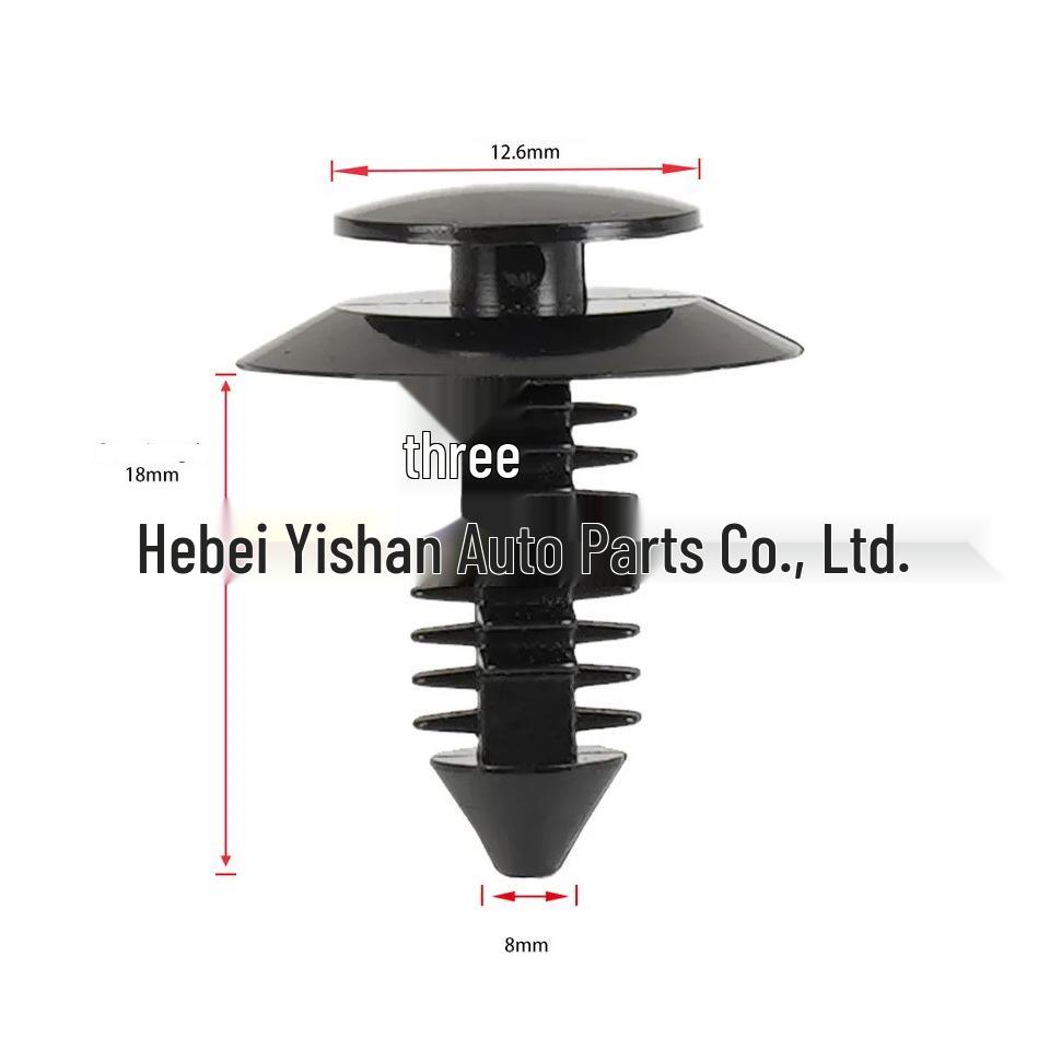 Black Nylon Snap Rivet for Ford Car Door Panel N801925-S