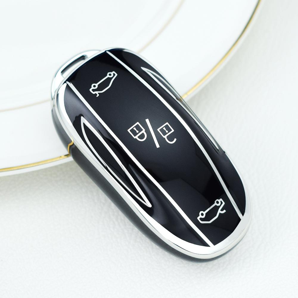 

Полная защита ТПУ Чехол для ключа Чехол-сумка для ключа для Tesla Model S Model 3 Model X Model Y Аксессуары для интерьера автомобиля For Model S