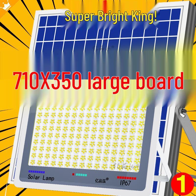 2024 Model: High-Power Solar Courtyard & Indoor Light - Super Bright, One-to-Two Street Light