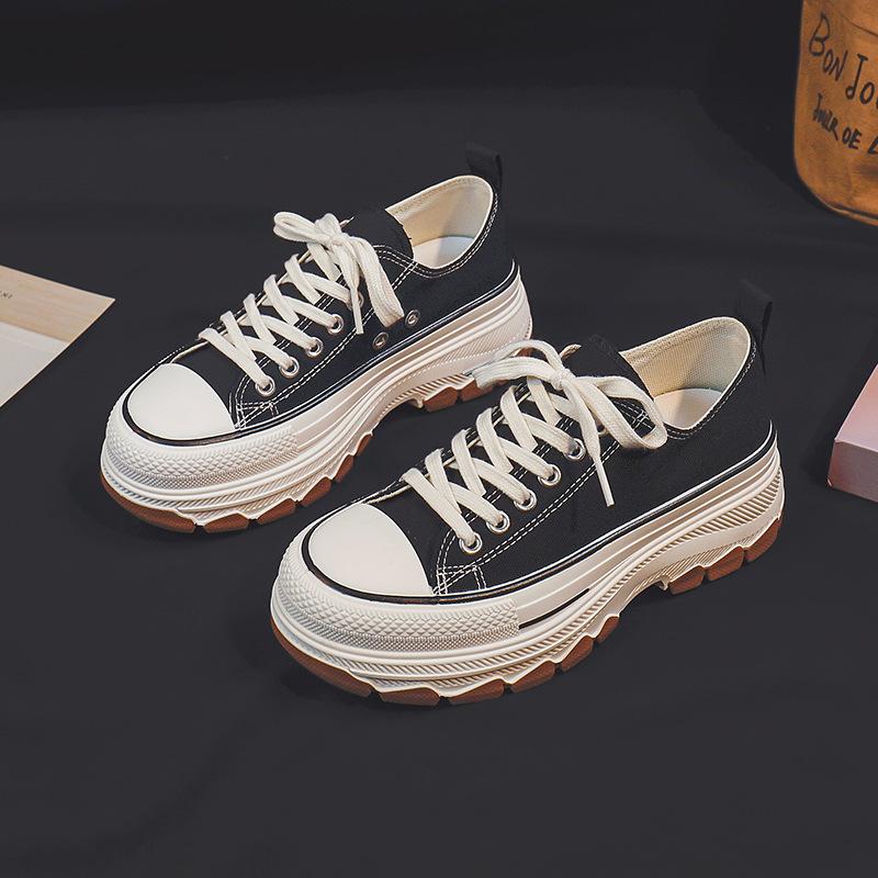 

Новые летние дышащие универсальные кроссовки для сноуборда на платформе, увеличивающие рост, нескользящие парусиновые туфли, женская обувь, белые туфли, женская обувь 40 чёрный