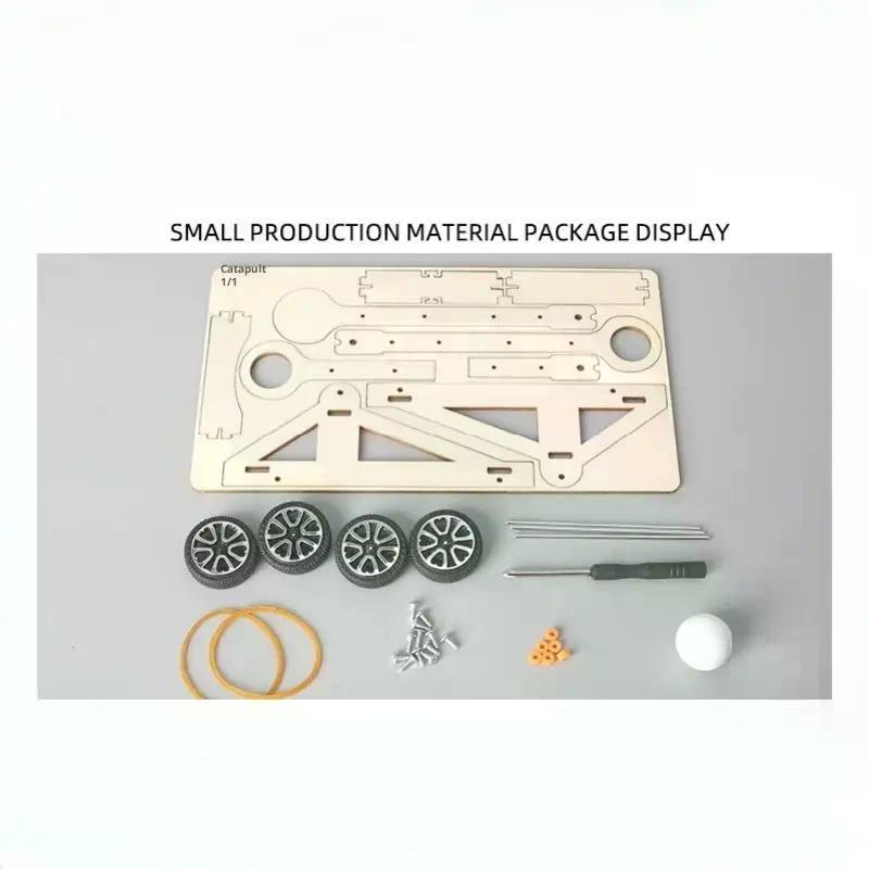 1set DIY Science Experiment Kit and Education Model DIY Catapult Toy for Physics Science Toys Children Gift Project