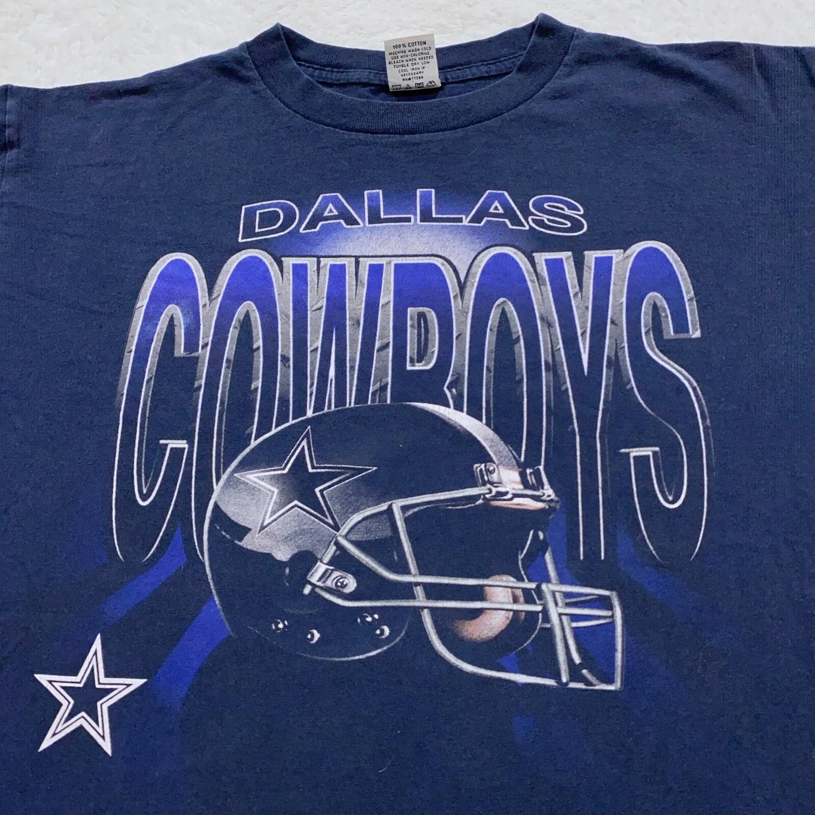 

vintage 90s DALLAS COWBOYS T-Shirt LARGE/XL nfl football 80s S