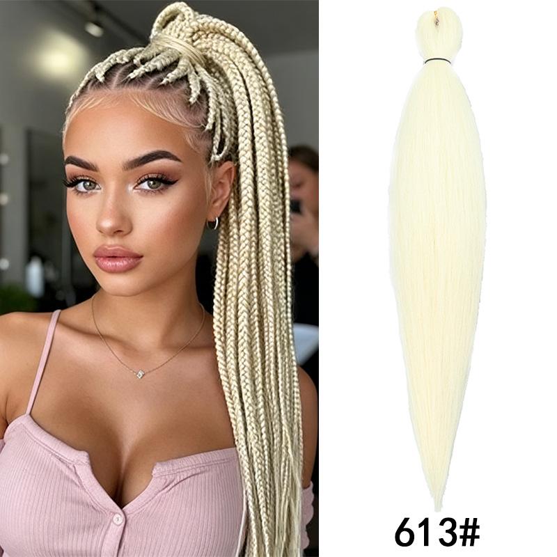 Fluffy EZ Large Three-Color Silk Braid Wig - Low-Temperature, Flame Retardant Styling