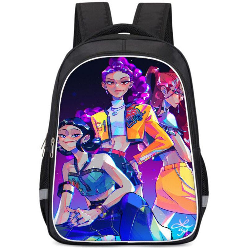 Kpop Demon Hunters Childrens Backpack With Breathable Oxford Fabric For School Use