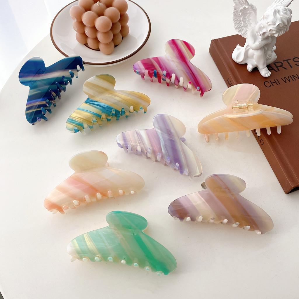 Premium Acetate Hair Claw Clip With Beautiful Gradient Finish Perfect For Hair Styling