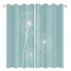 2Pcs Fresh Dandelion Pattern Blackout Curtains Home Bedroom Living Room Darkening Heat-insulating and Noise-reducing Curtain