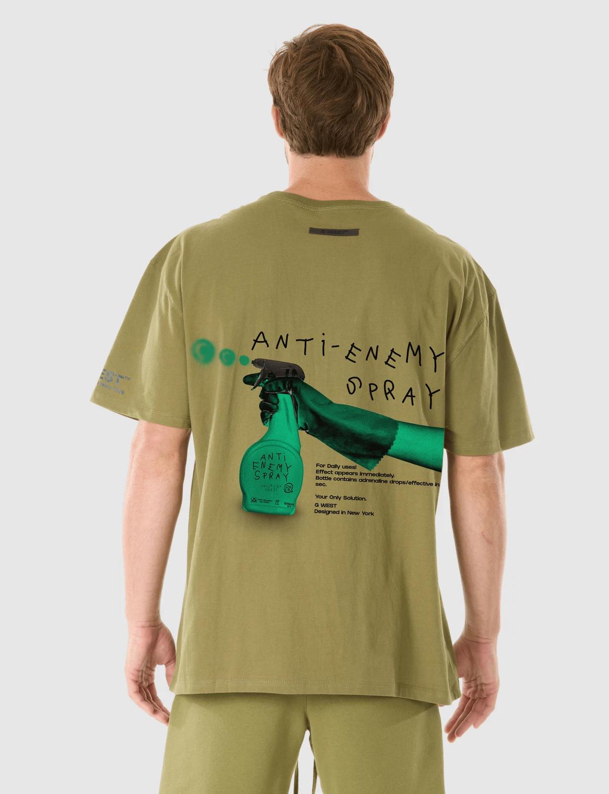 G WEST ANTI ENEMY T-SHIRT - CAPULET OLIVE 2XL