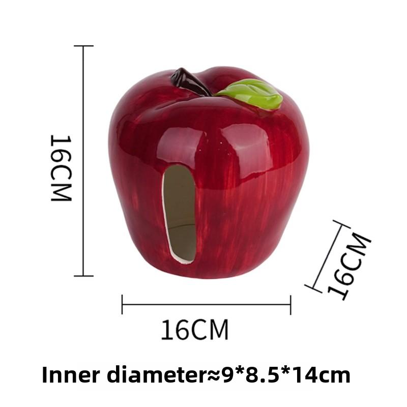 Red Apple Ceramic Tissue Box Living Room High Beauty Cute Tissue Boxs Napkin Storage Box Home Kitchen Storage Tissue Boxes Gift