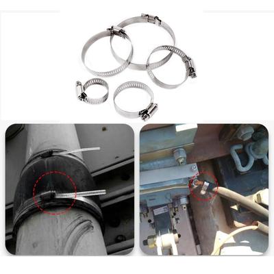 105~311 Mm Adjustable Water Hose Clamps Stainless Steel Gas/Oil Pipe Clips Garden Agriculture Irrigation Tube Fasteners 1/10Pcs
