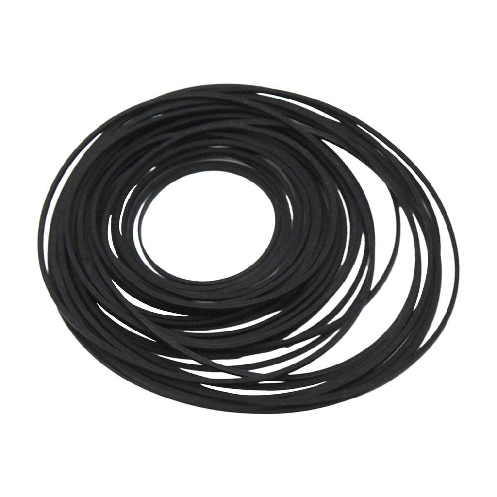 28Pcs Transmission Belt Round Belting Pulley Rubber Band Belts