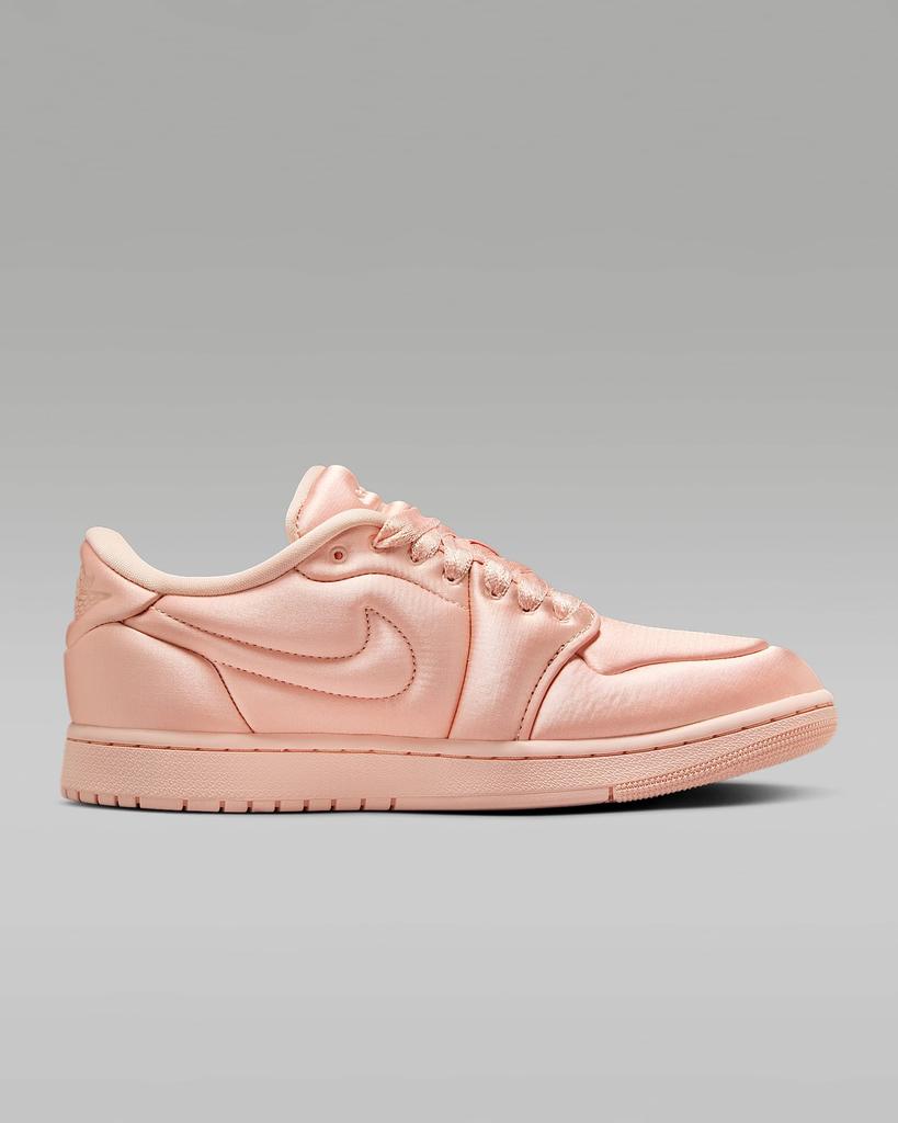 HF3969-600 Nike Damen Air Jordan 1 Low Method of Make Satin Pink (Damen)