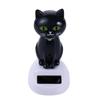 Černá ozdoba na palubní desku Kočka s kývající hlavou Solární hračka Panenka Taneční kočka Figurka Panenka s kývající hlavou