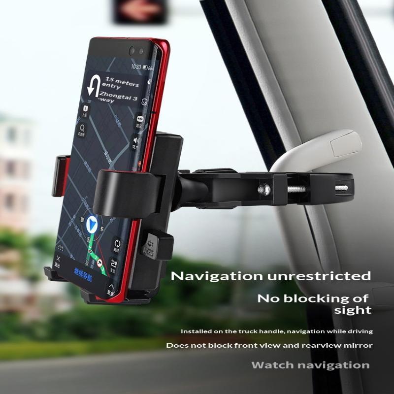 Truck Bus Phone Mount Hands Free 360 Rotation Stable Anti-Shake Grip Universal for Truck Bus Drivers GPS Use