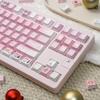 Christmas Gift Keycap 152Keyspbt Sublimation Cherry Pbt L-Shaped Enter Key 2.25/2.75U/7U Space Bar Pink Full Set Of Keycaps
