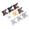 6/10Sets Removable Corner Brackets Zinc Alloy Butterfly Angle Codes With Screws Support Connectors For Furniture Drawers