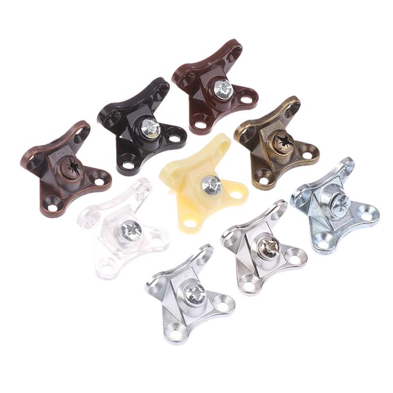 6/10Sets Removable Corner Brackets Zinc Alloy Butterfly Angle Codes With Screws Support Connectors For Furniture Drawers
