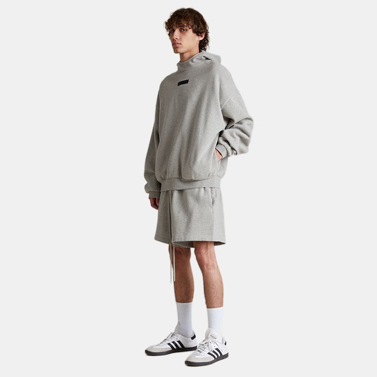 Fear of God Essentials Pullover Hoodie Dark Heather Oatmeal Men Tops Grey 192SP242053F