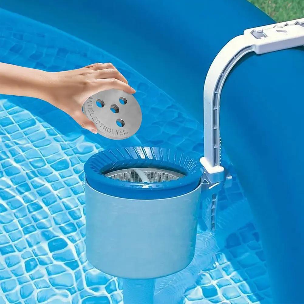 Pool Skimmer Zinc Anode Weight Plate Anti-Electrolysis Weight Pool Skimmer Basket Weight Keep Your Skimmer Basket in Place