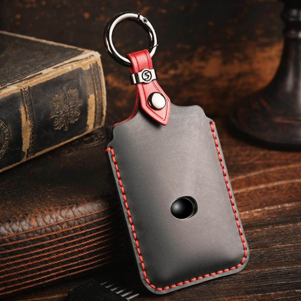 [smasol] Card Key Case Genuine Leather Card Key Cover Compatible