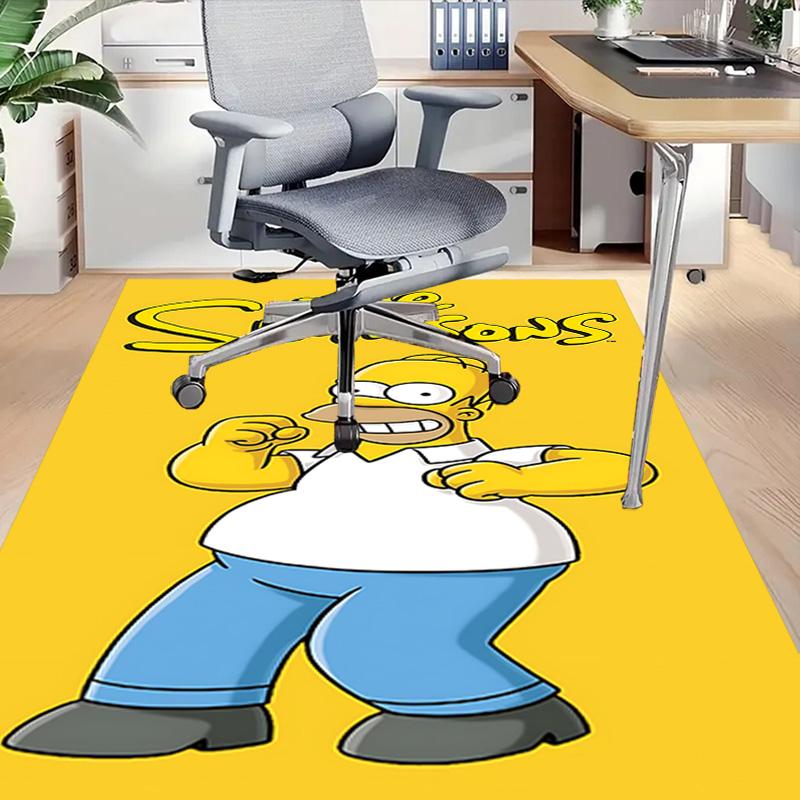 1pc Simpsons Family Portrait Carpet for Playroom Bedroom Living Room Sofa Home Decor,kids Game Area Rug Non-slip Floor Mat Y72997