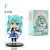 6Pcs Q Version Hatsune Miku Anime Action Figurine  Pvc Model Collection Dolls Desktop Decoration Kids Toys Birthday Gifts