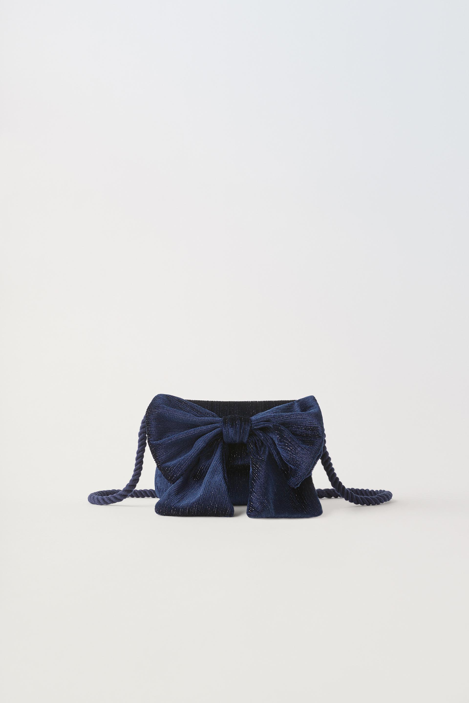 

БАРХАТНАЯ СУМКА КРОССБОДИ С БАНТОМ