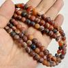 6 8 10 MM  Matte Natural Stone Beads Polished Blue Stripes Agates Stone Beads Diy Spacer Loose Beads for Jewelry Making Bracelet