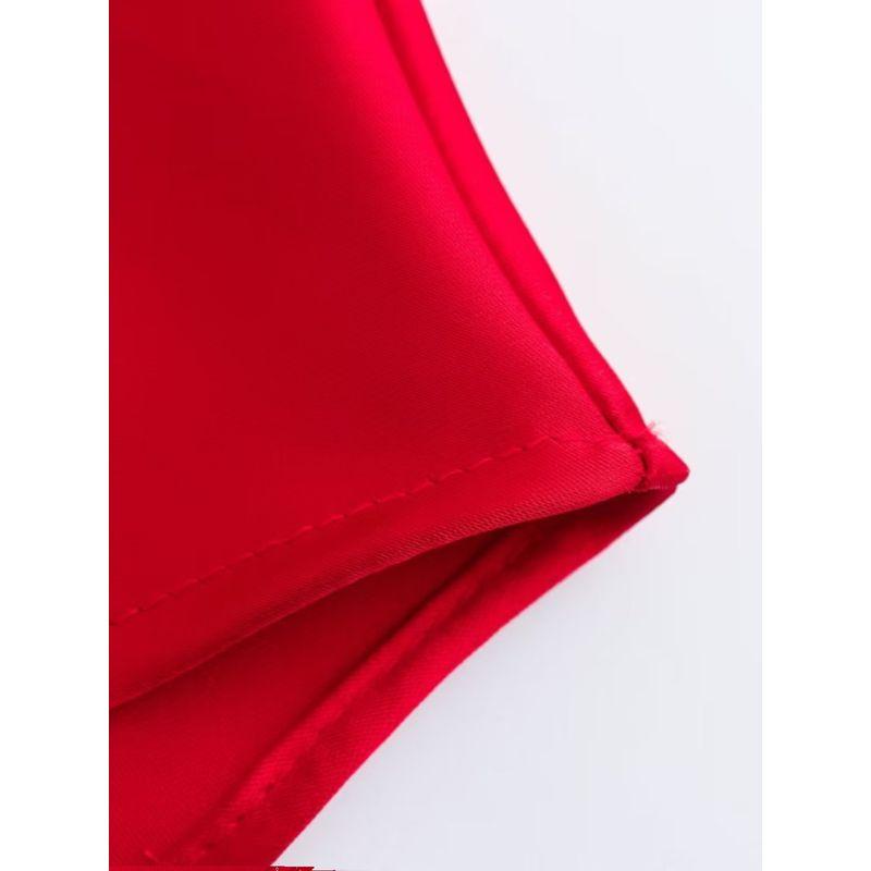 Women's New Fashion Style Silk Satin Texture Dress