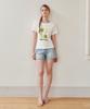 ZEROSTREET Green Apple Short Sleeve T-Shirt / Off-White