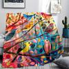Bird Print Flannel Blanket, High Quality Comfortable for All Seasons, Home Decor, Warmth and Comfort, Perfect for Christmas Gifts