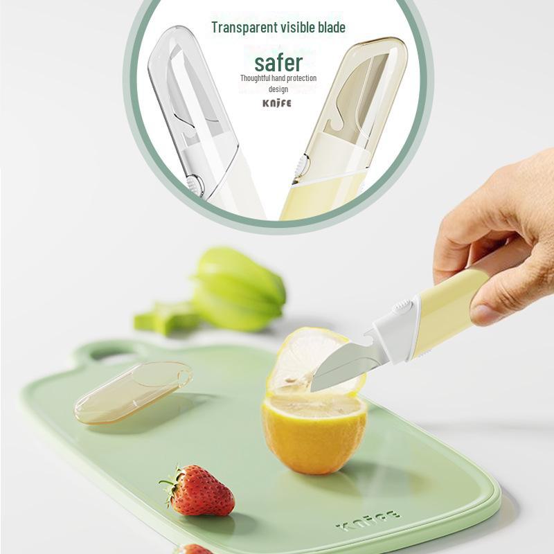 "5-in-1 Multifunctional Folding Fruit Knife Set with Peeler"