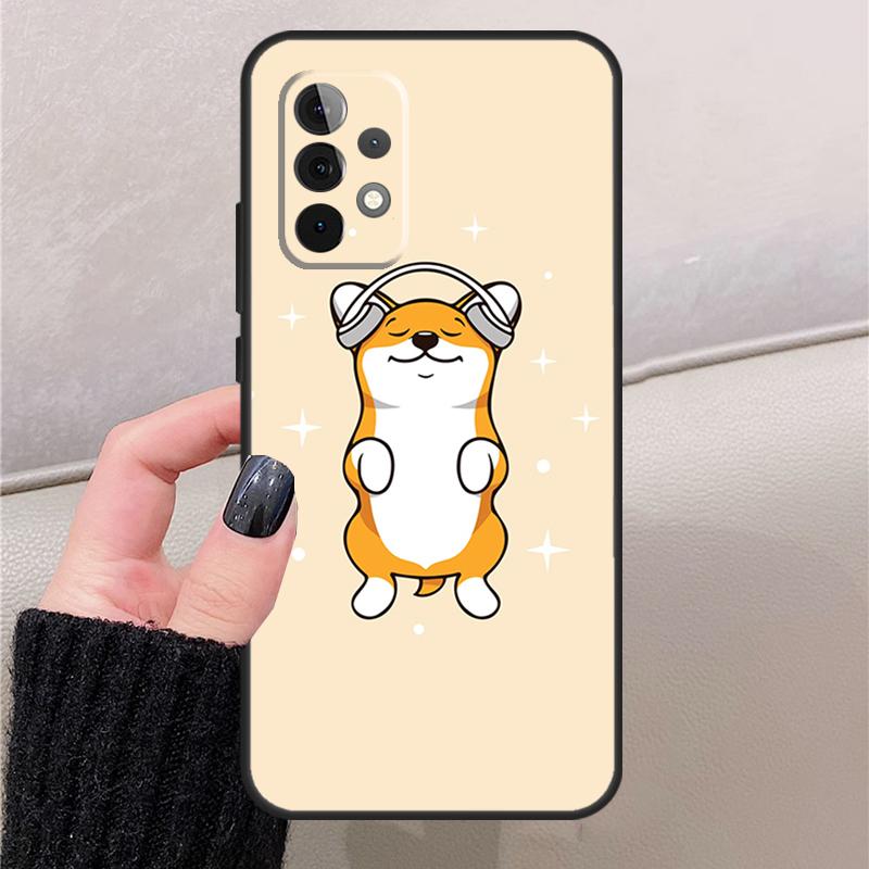 Cartoon Corgi For Samsung Galaxy A57 A37 A17 A56 A36 A16 A26 A53 A33 A13 A54 A14 A15 A35 A55 A52 A32 Case