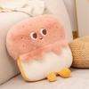 Charming Cartoon Jasmine Cake Plush Pillow: Chocolate Strawberry Bread Doll Sofa Cushion