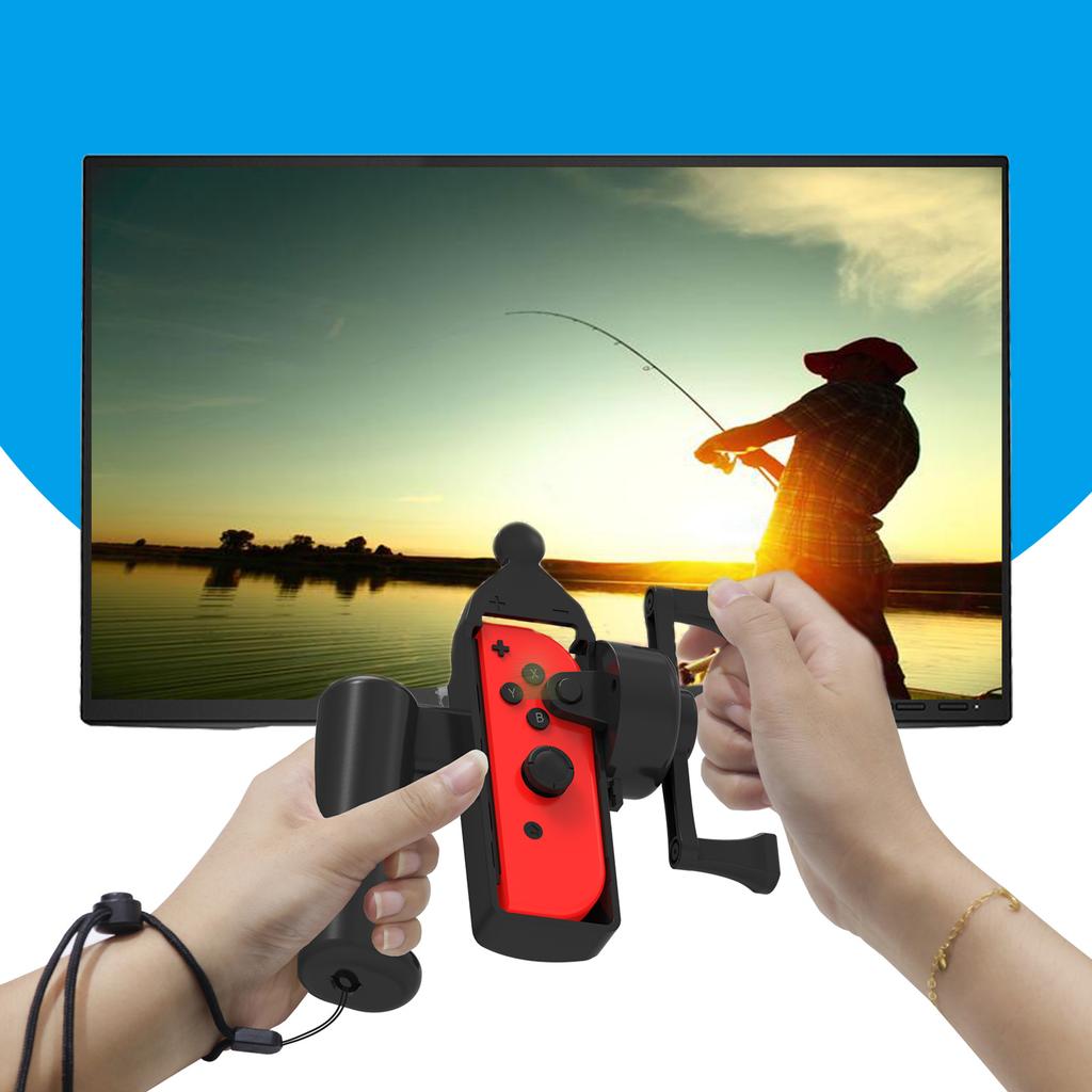 Somatosensory Fishing Rod Hand Grip Game Handgrip Controller Holder for Switch