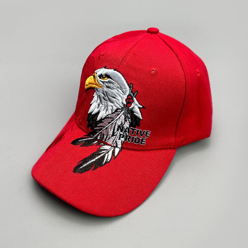 Eagle Wheat Usa Embroidered Baseball Cap Men'S And Women'S Casual Versatile Street Personality Spring And Summer Travel Shade