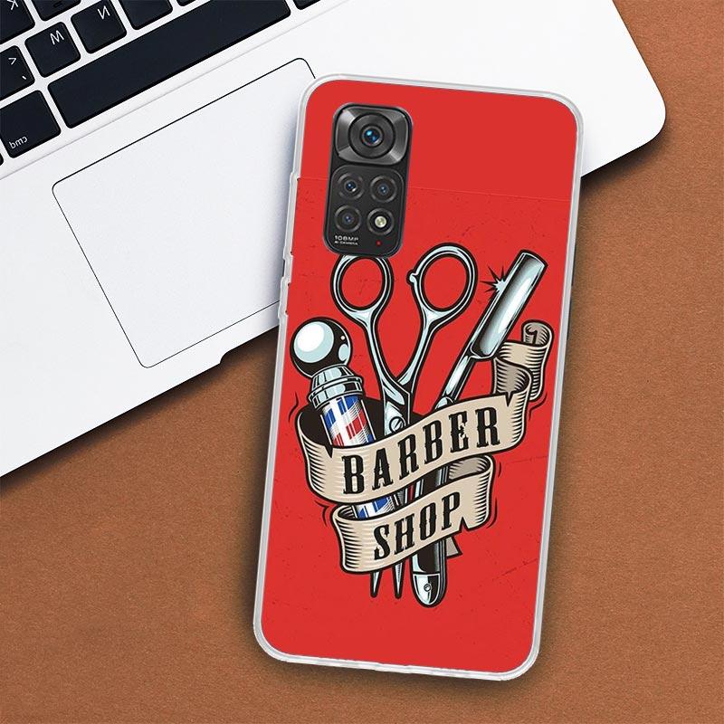 Hair Stylist Scissors Brush Phone Case For Xiaomi Redmi Note 13 12 12S 11 11S 10 10S 9 9S 11T 11E Pro Plus 8 8T 7 + Coque Cover