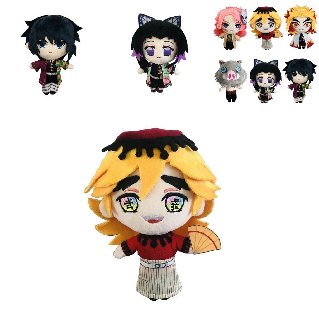Adorable 20cm Soft Plush Doll Featuring Kimetsu No Yaiba Demon Slayer Theme For Kids' Gift