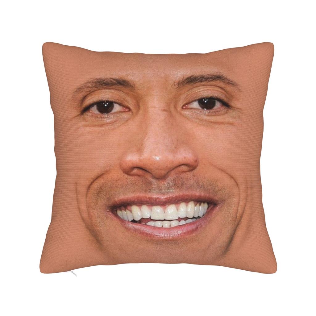 Domácí dekorace Kamenná tvář D-Dwayne vtipný meme Povlak na polštář Doplňky Potahy na polštáře Čtvercové Více velikostí