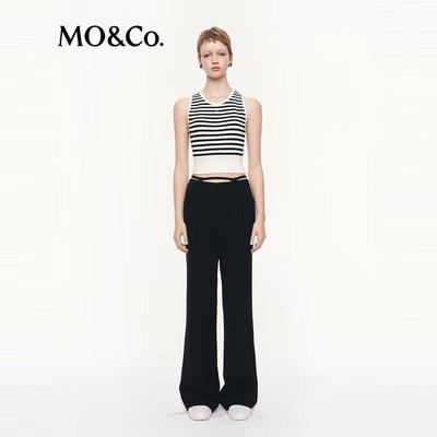 MO&Co. 2025 Autumn Micro Flare Casual Pants