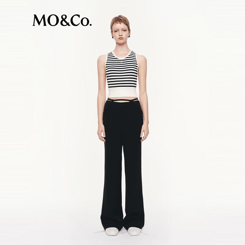 MO&Co. 2025 Autumn Micro Flare Casual Pants S