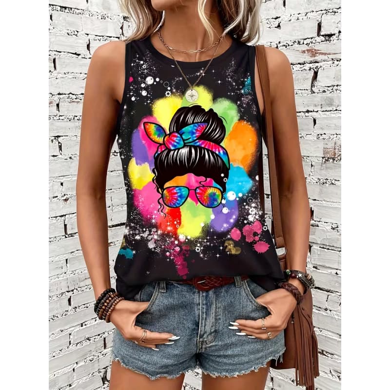 Women’s Trendy Exquisite Printed Fashion Sleeveless Tank Top