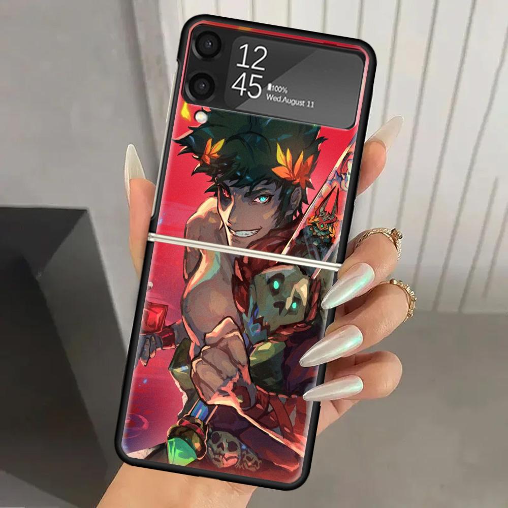 

Game Hades Action Hard PC Phone Case For Samsung Galaxy Z Flip 7 6 5 4 3 Black ZFlip7 ZFlip6 Flip5 Flip4 Flip3 5G Print Cover Samsung Z Flip 3
